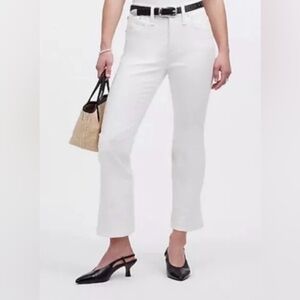Madewell Women's Mide rise kick out jeans white size 30